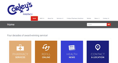 Desktop Screenshot of corleyspharmacy.com